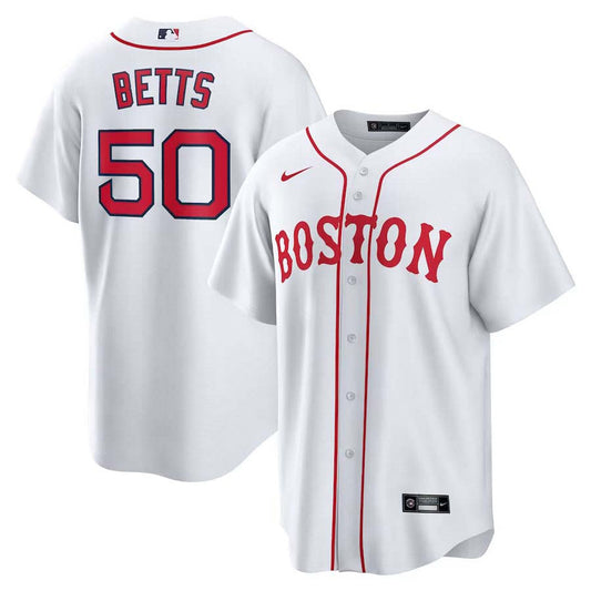 Men's Boston Red Sox Mookie Betts Replica Home Jersey - White