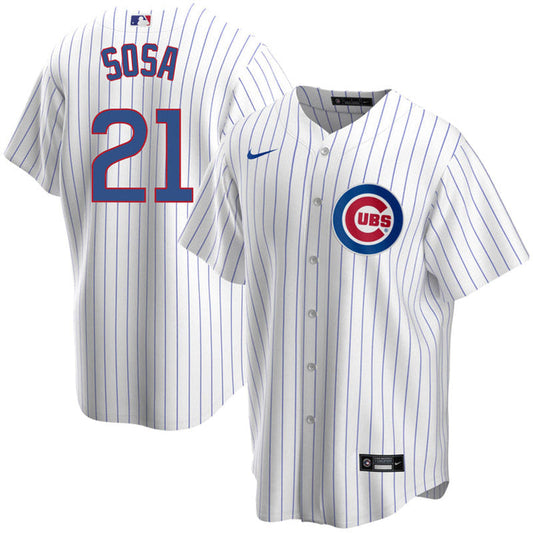 Men's Chicago Cubs Sammy Sosa Replica Home Jersey - White