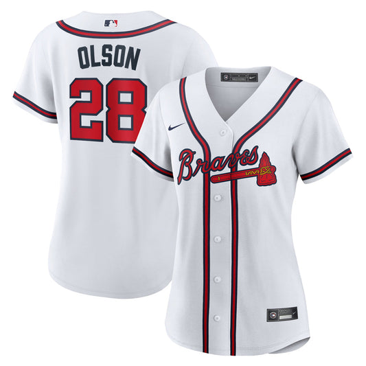 Women's Atlanta Braves Matt Olson Home Player Jersey - White