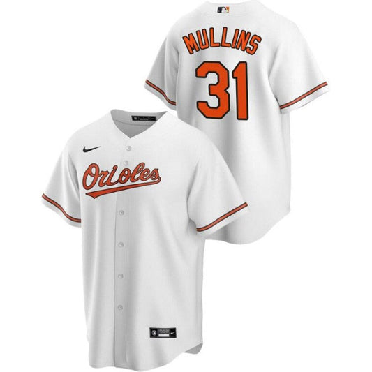 Men's Baltimore Orioles Cedric Mullins Cool Base Replica Home Jersey - White