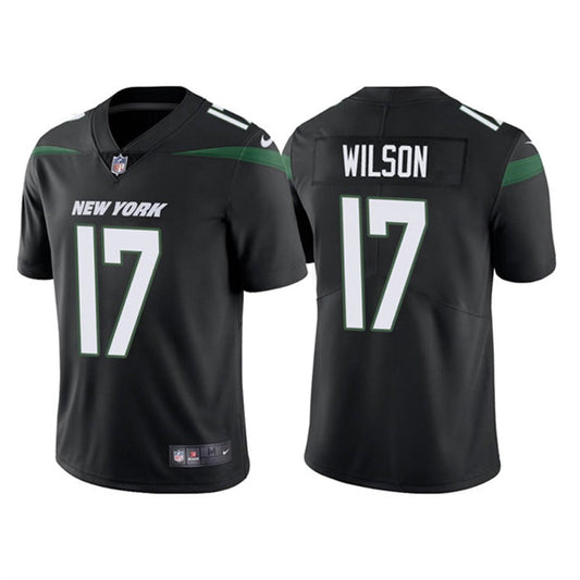 Men's New York Jets Garrett Wilson Vapor Jersey - Black